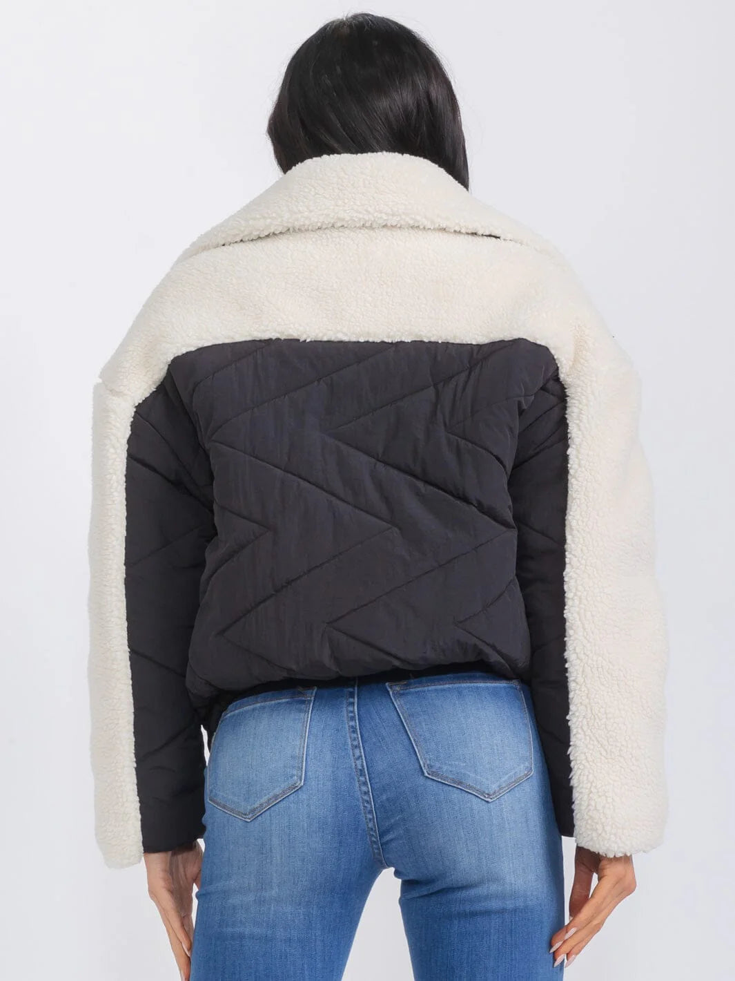 WOMEN'S LONG SLEEVE FRONT POCKET BUTTON UP PLAID SHACKET