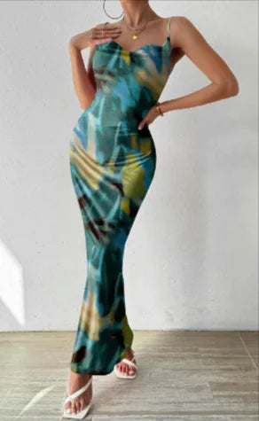 Floral Spaghetti Strap Slip Dress